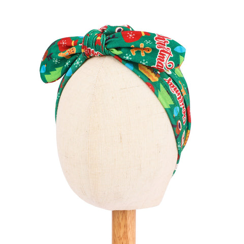 Christmas Baby Girls Bow Hat