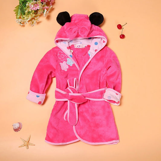 Cartoon Design Kids Boy-Girl Bathrobe