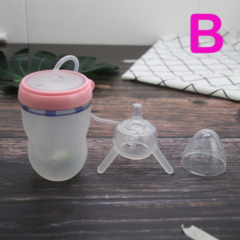 Cute Silicone Sippy Bottle