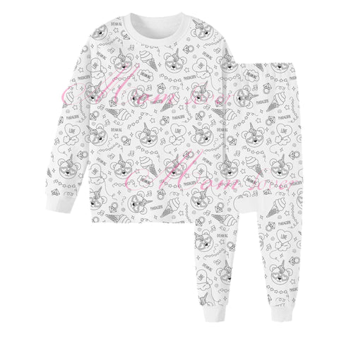 Children's Colorable Children's Pajama Set