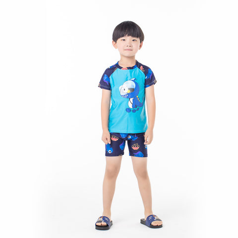 Blue Dinosaur Kids Boy Swim Suit