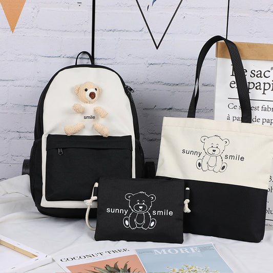 Bear Girls school bags set