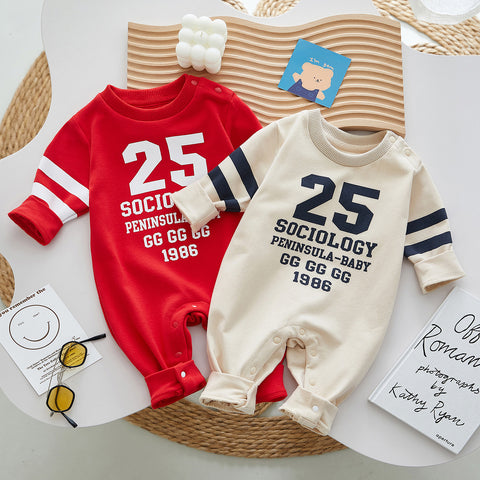 Fall Baby Sports Romper