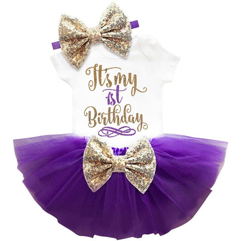 One Year Baby Girl Princess Dress