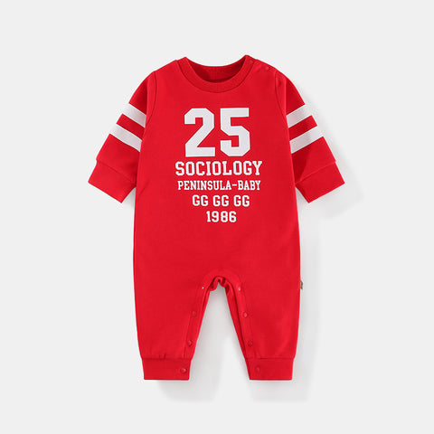 Fall Baby Sports Romper