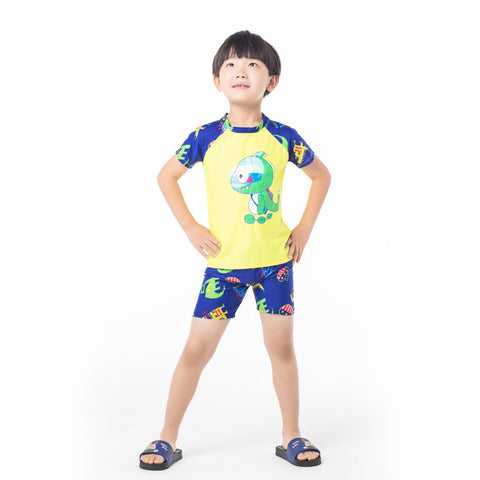 Blue Dinosaur Kids Boy Swim Suit