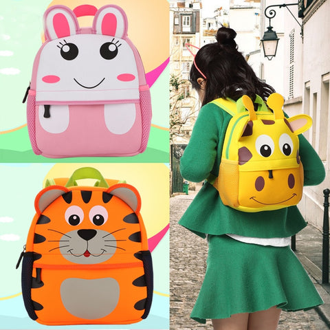 3D Animals Design Children Backpacks