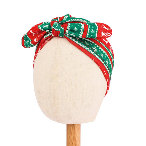 Christmas Baby Girls Bow Hat