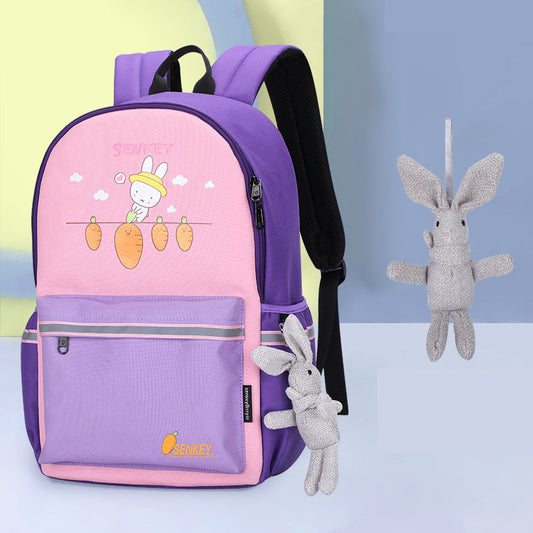 Animals Cartoon Design School Backpack