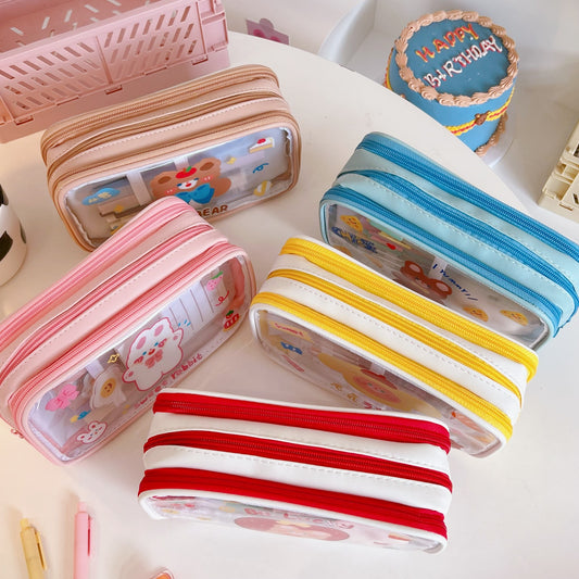 Transparent School Pencil Bag