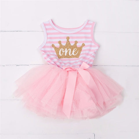 One Year Baby Girl Princess Dress