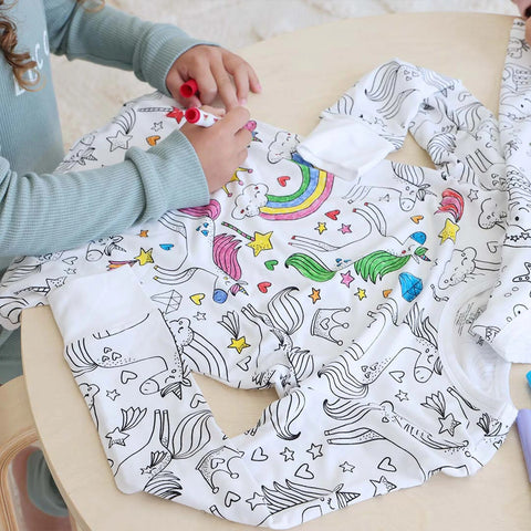 Children's Colorable Children's Pajama Set