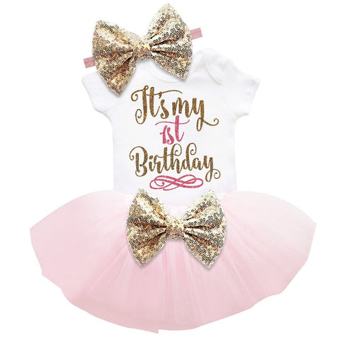 One Year Baby Girl Princess Dress