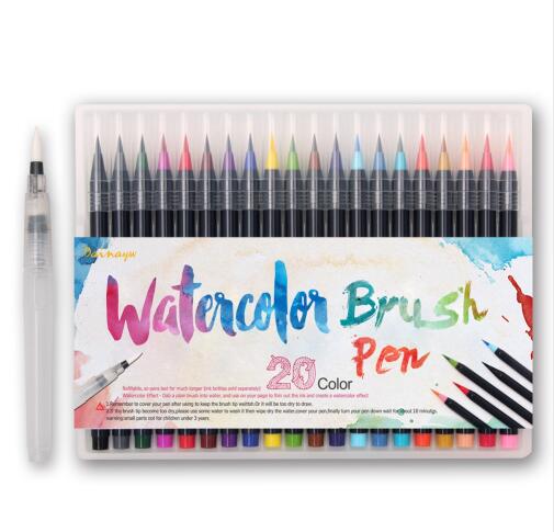 20 Watercolor Pens Set