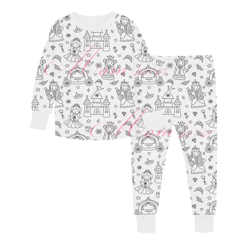 Children's Colorable Children's Pajama Set