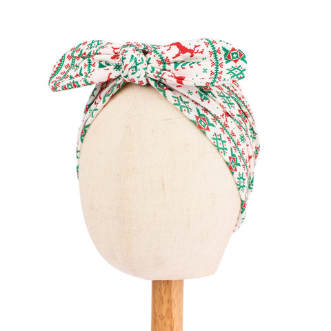 Christmas Baby Girls Bow Hat