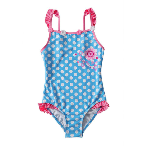 Polka Dot Girls Swimsuit