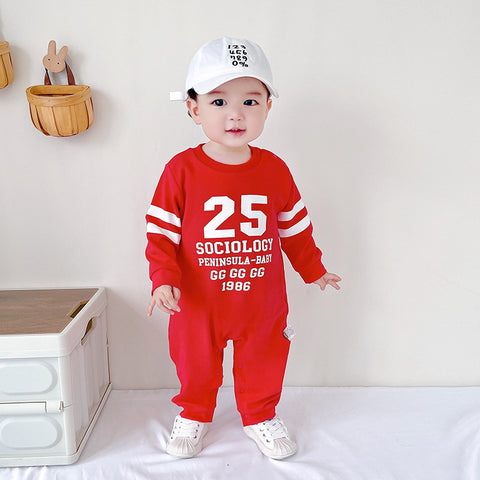 Fall Baby Sports Romper