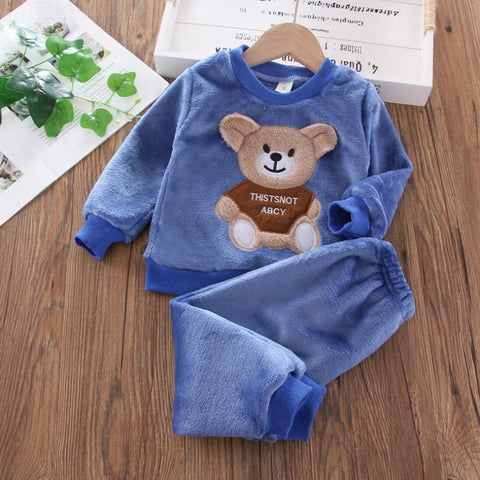 Catoon Kids Boy Autumn Clothing Plush Suit