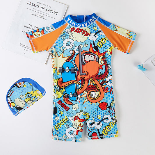 Octopus Boom Children's Swim suit