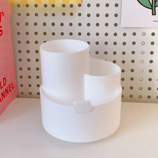 Rotation Round Shape Mini Desktop Storage Box