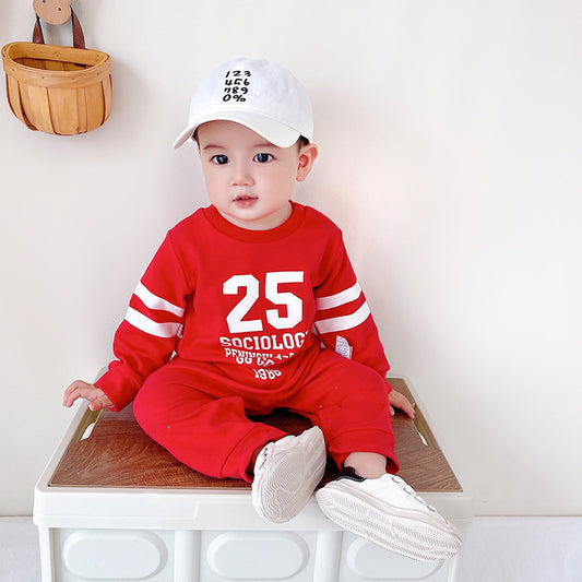 Fall Baby Sports Romper