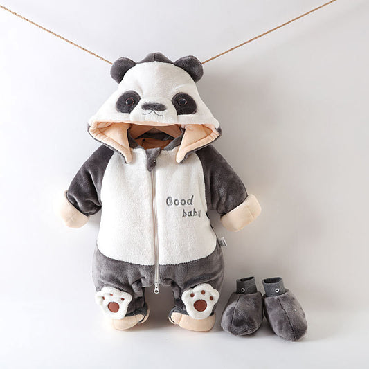 Panda Baby Winter Onesie