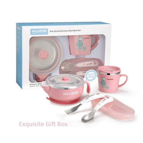 VALUEDER Stainless Steel Baby Feeding Set