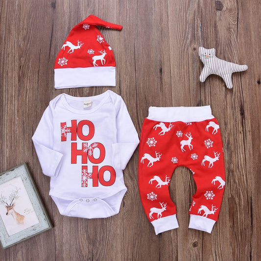 HOHO Christmas Toddler Outfits Set