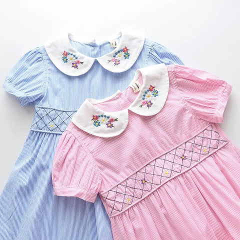 Kids Girl Vintage Floral Summer Dresses