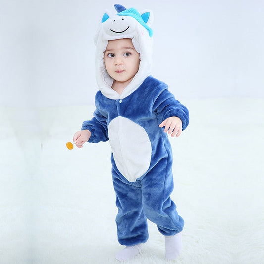 Blue Uni-Corn Adorable Baby Rompers & Toddler Jumpsuits