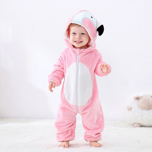 Pink Bird Adorable Baby Rompers & Toddler Jumpsuits