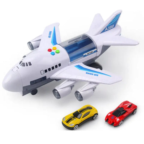 Large Kids' Airliner Toy Plane With Cars Toy