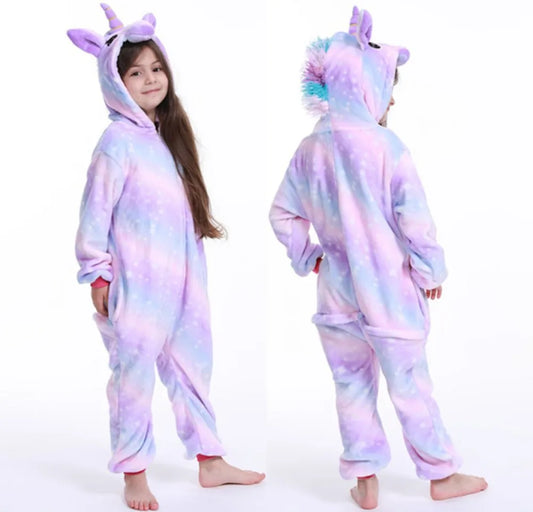 Kids Girl Cartoon Animal Pajamas