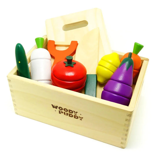 Cut Fruits And Vegetables Wooden Toy