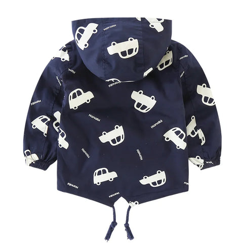 Cars Kids Boy Warm Hooded Jacket